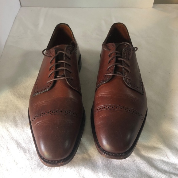 Allen Edmonds Mahogany Leather Cap Toe - 22